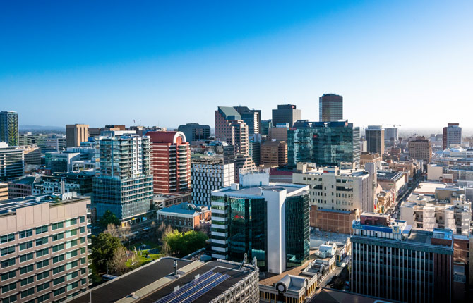 Adelaide, South Australia city skyline